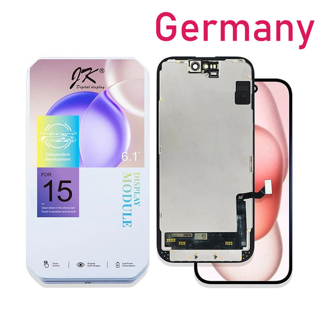 JK for iPhone 15 | LCD Assembly | Incell | IC Removable | Black ***DE warehouse*** (SKU:1565781)