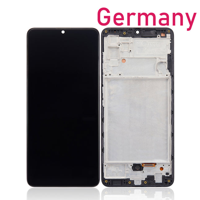 For Samsung Galaxy A32 4G OLED Assembly / With Frame Black (Aftermarket Plus)***DE Warehouse***(SKU:1506998)