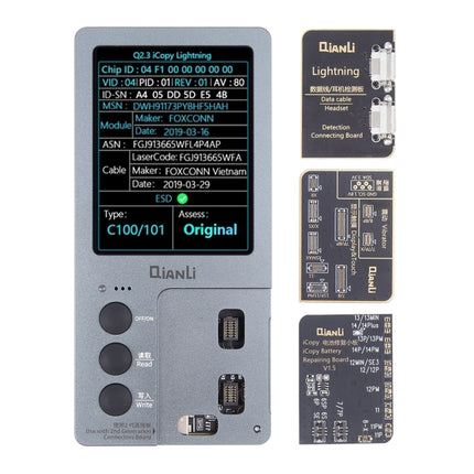 Qianli iCOPY Plus 2.2v+ True Tone/Battery Data/Vibator/Eeprom Programmer/MFI Tester ( Battery Board update to iPhone 14 series) ***DE Warehouse***(SKU:1337371)