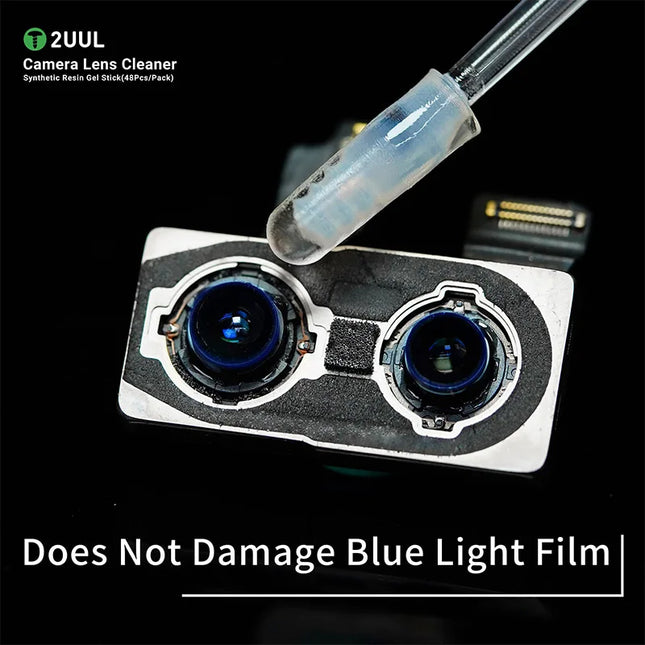 2UUL CL21 Camera Lens Cleaner Synthetic Resin Gel Stick Type 48PCS/Pack