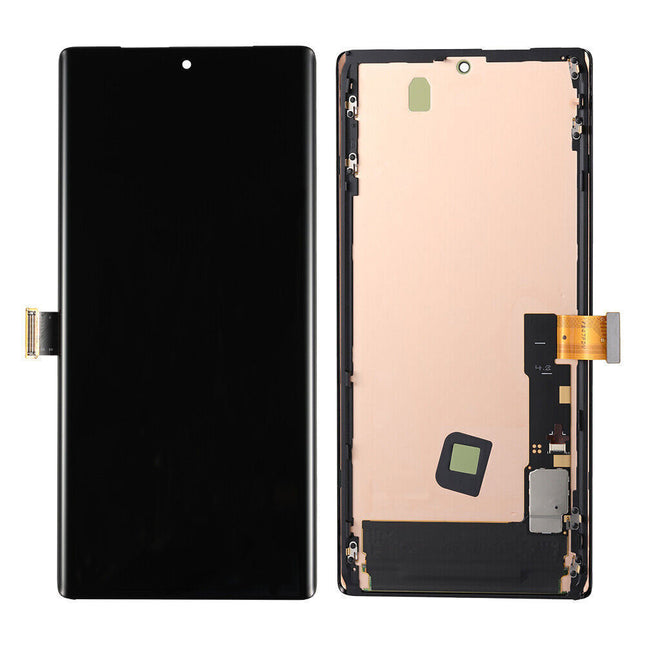 For Google Pixel 6 Pro OLED Assembly With Installed Frame Black(Aftermarket Plus)(SKU:1506244)
