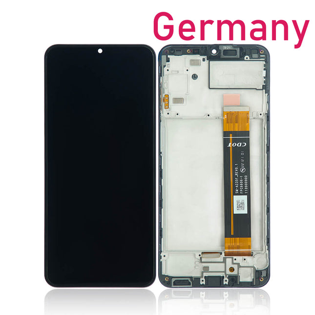 For Samsung Galaxy A23 / A235 LCD Assembly With Frame | Black ( Refurbished)***DE Warehouse***