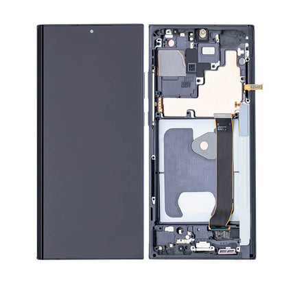 For Samsung Galaxy Note 20 Ultra/N985 OLED Assembly With Frame /Complete/With Frame / With S-Pen Supported| Black(Aftermarket Plus)(SKU:1506253)