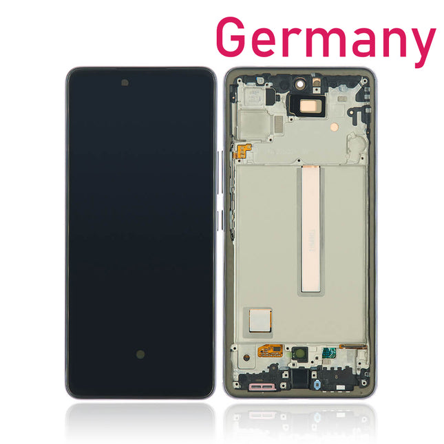 For Samsung Galaxy A53 5G OLED Assembly With Frame / 6.43 inch Display Window Size Black (Aftermarket Plus)***DE Warehouse***(SKU:1528952)