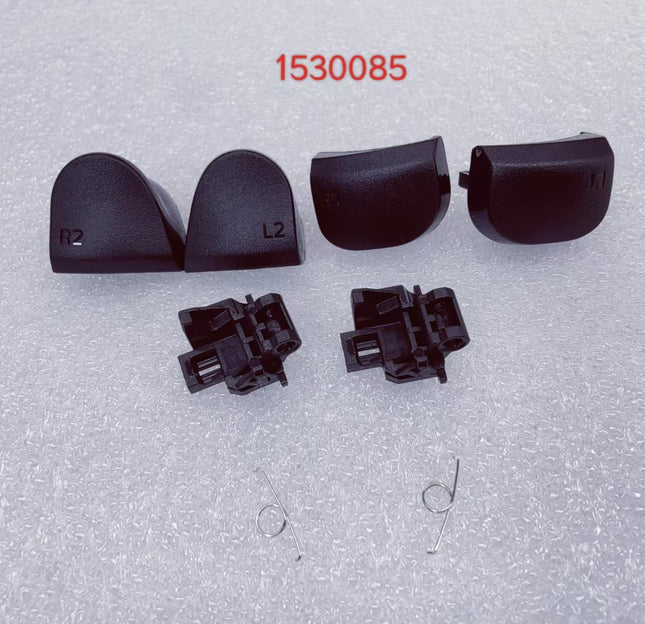 PlayStation DualSense Controller Trigger Button Cover Set / Part Only / New / Set of 6 Plastic Parts and 2 Springs