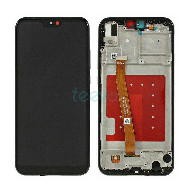 For Huawei P20 Lite /Nova 3E | LCD Assembly With Frame(No Logo) | Black(Refurbished)