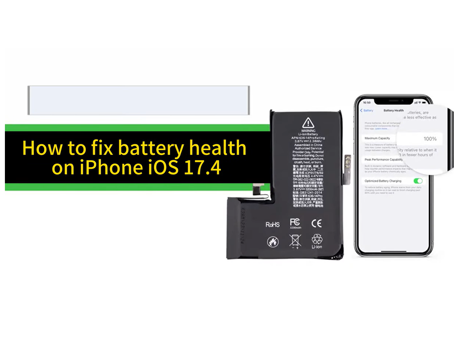 Fix iPhone Battery Health on iOS 17.4 after battery replacement