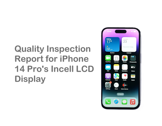 iPhone 14 Pro incell screen compared with the original Quality