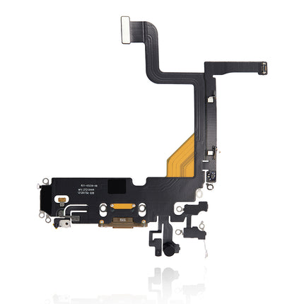 For iPhone 13 pro Charge Port Flex Cabe Gold(Premium OEM)(SKU:1478615)