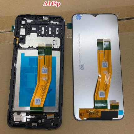 For Samsung Galaxy A14 4G / A145P LCD Assembly with Frame Black(Refurbished)(SKU:1506148)