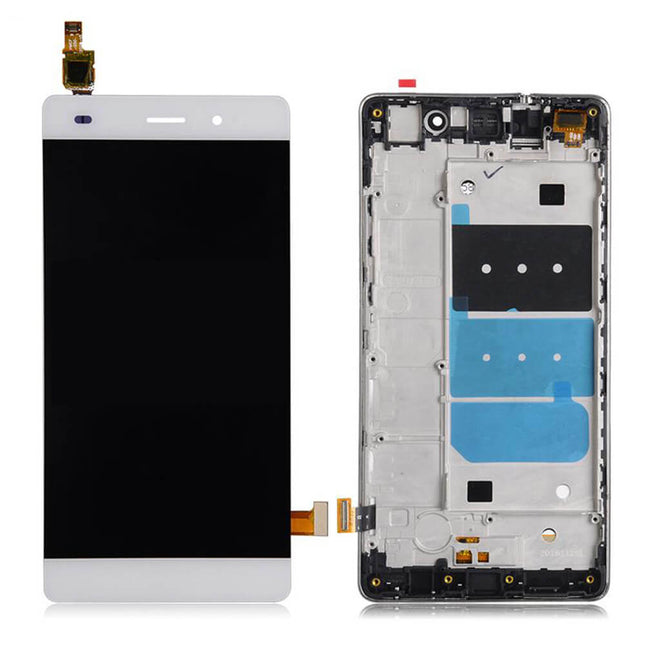 For Huawei P8 Lite | LCD Assembly With Frame(No Logo) | White(Refurbished)