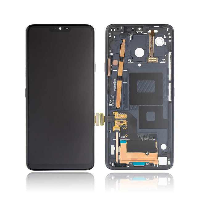 For LG G7 One | LCD Assembly With Frame | Black(Premium OEM)
