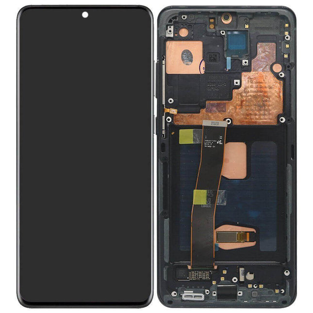 For Samsung Galaxy S20+/G985 OLED Assembly With Frame /S20+ 5G Black(Aftermarket Plus)(SKU:1506246)