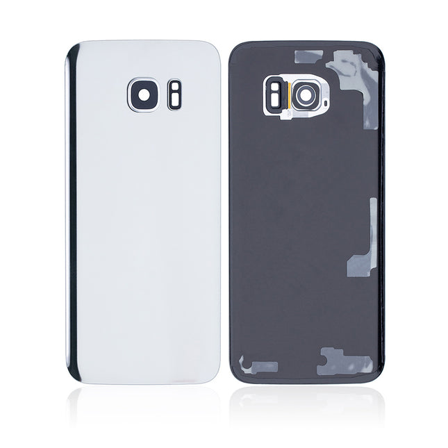 For Samsung Galaxy S7 Edge/G935 | Back Cover With Camera Cover(No Logo) | Silver(Aftermarket Plus)