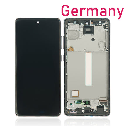 For Samsung Galaxy A52 4G / A525 / A526 / A52s LCD Assembly With Frame / OLED / Origial Display Window Size | Black (Aftermarket Plus)***DE Warehouse***