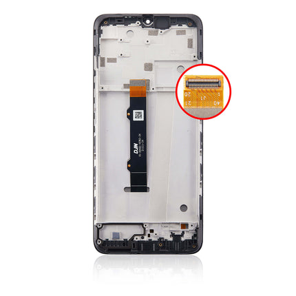 For Motorola G50 LCD Assembly With Frame/4G Black(Refurbished)(SKU:1506006)