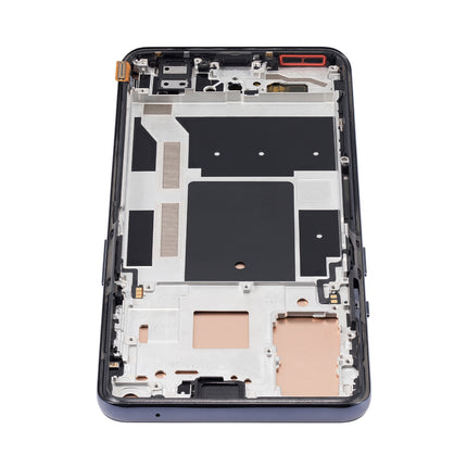For OnePlus 9 European version / OLED assembly With frame / black  (Refurbished)(SKU:1555877)