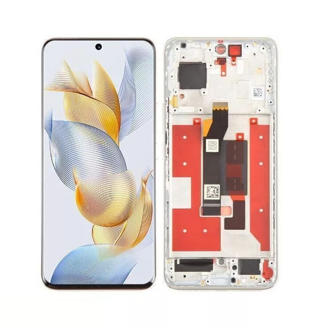 For Honor 90 OLED assembly With Frame Silver (Premium OEM)(SKU:1531272)