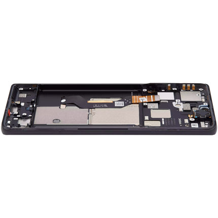 For Motorola Edge 50 pro OLED assembly With Frame Black Premium OEM (SKU:1563099)