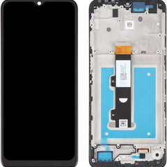For Motorola E22 LCD Assembly With Frame | Black(Refurbished)