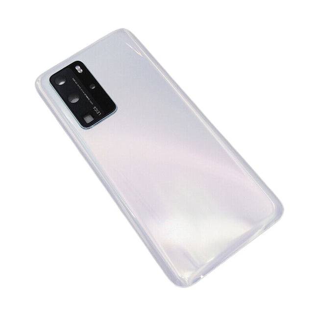 For Huawei P40 | Back Cover With Camera Cover | White(Aftermarket Plus)