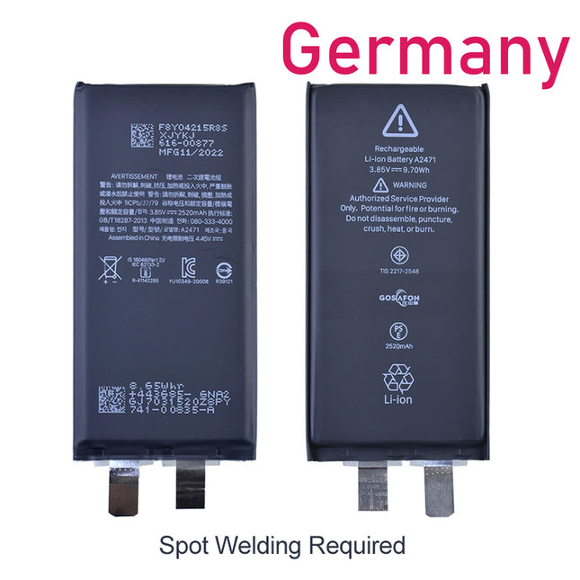 For iPhone 12Mini Battery Cell Without Flex Cable / 2227mah ***DE Warehouse***