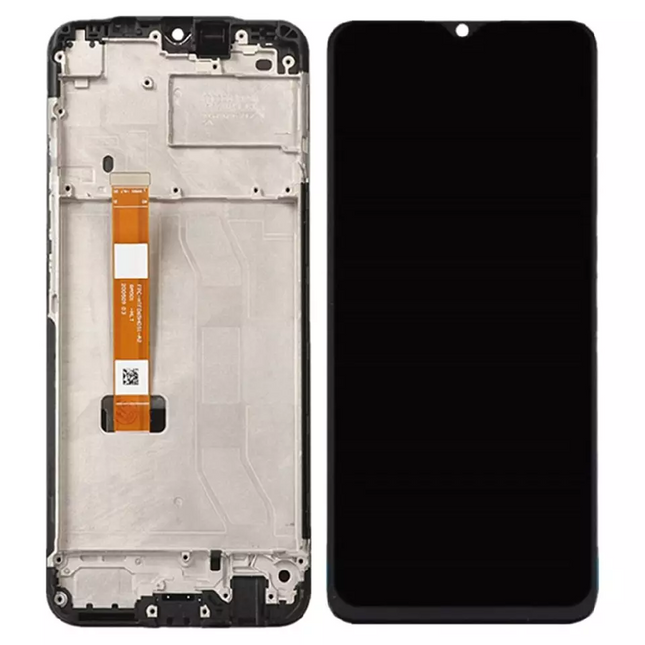 For Realme Realme C11|LCD Assembly with Frame|Black(Refurbished)