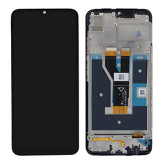 For Realme Narzo 50i | LCD Assembly With Frame | Black(Refurbished)
