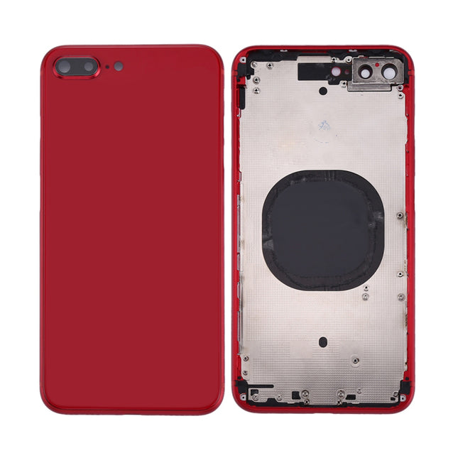 For iPhone 8 Plus | Back Cover Assembly with small parts(No Logo) | Red(Aftermarket Plus)