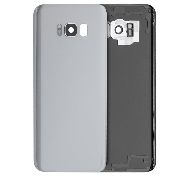 For Samsung Galaxy S8 Plus/G955 | Back Cover With Camera Cover(No Logo) | Silver(Aftermarket Plus)