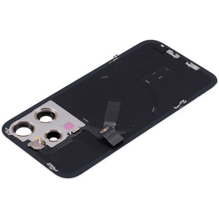 For iPhone 15 Pro Lens for back cover With bracket and back camera lens / Magnetic White (Aftermarket Plus)(SKU:1555165)
