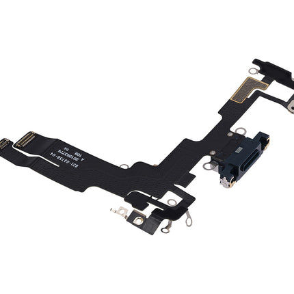 For iPhone 14 Charge Port Flex Cable Black (Refurnished)***DE Warehouse***(SKU:1530820)