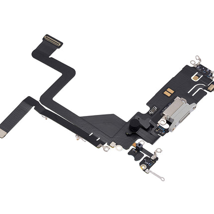 For iPhone 14 pro|Charge Port Flex Cable|Silver(Premium OEM)(SKU:1500542)