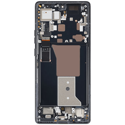 For Motorola Edge 40 Pro OLED assembly With Frame Black (Premium OEM)(SKU:1532348)
