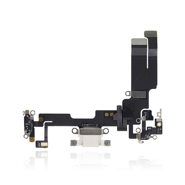 For iPhone14 Charge Port Flex Cable | White (Refurbished)