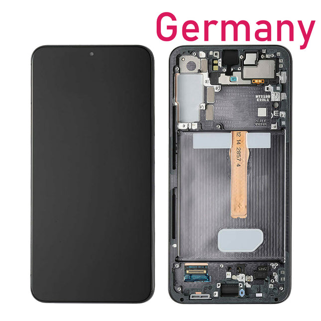 For Samsung Galaxy S22+ 5G LCD Assembly With Frame / F version | Black (Refurbished)***DE Warehouse***