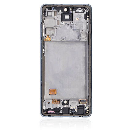 For Samsung Galaxy A72 4G / A725 OLED assembly With frame / black  (Refurbished)(SKU:1484055)