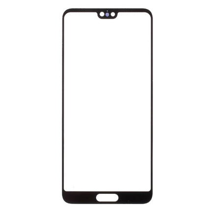 For Huawei P20 | Front Glass/Lens With OCA | Black(Aftermarket Plus)