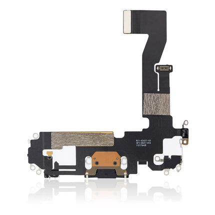 For iPhone 12 / 12 Pro Charge Port Flex Cable Black (Refurbished)***DE Warehouse***(SKU:1530790)