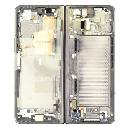 For Samsung Galaxy Z Fold4 5G inner OLED Assembly / Main Screen With Frame Gold (Refurbished)(SKU:1554206)
