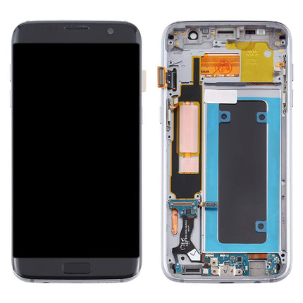 For Samsung Galaxy S7 Edge/G935 LCD Assembly With Frame/F version / OLED | Black(Aftermarket Plus)
