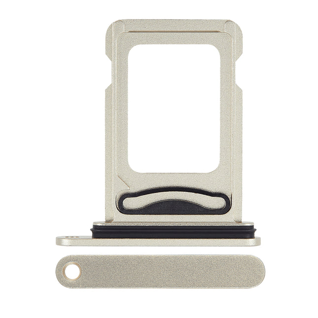 For iPhone 15 / 15 Plus Sim Card Tray Holder/Dual Sim Card | Yellow (Premium OEM)