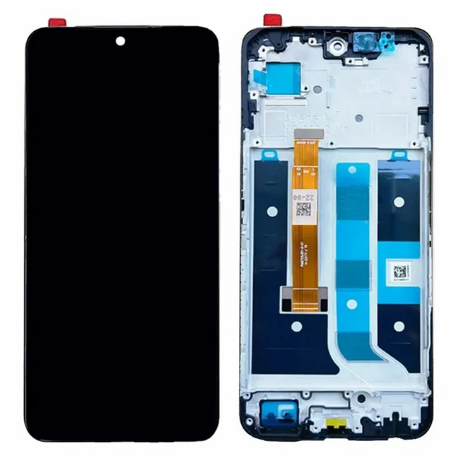For Realme Realme 11 5G LCD Assembly With Frame | Black (Refurbished)