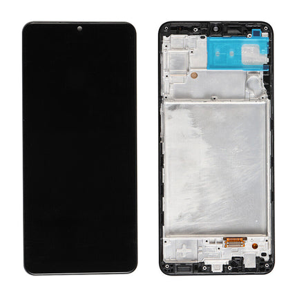 For Samsung Galaxy A22 4G | LCD Assembly With Frame/OLED/Orignal display window | Black(Aftermarket Plus)