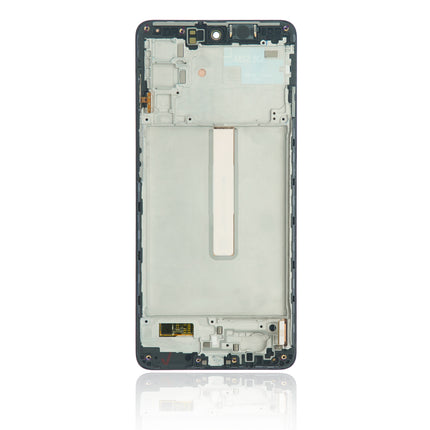 For Samsung Galaxy M52 5G 5G / OLED assembly With frame / black  (Premium OEM)(SKU:1503503)