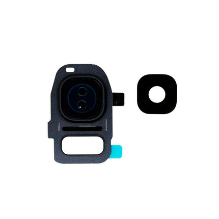 For Samsung Galaxy S7/G930F/G935F Camera Lens With Frame/Sticker Black(Premium OEM)(SKU:1078390)