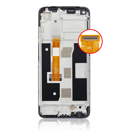 For OPPO A54 4G LCD Assembly with Frame Black(Refurbished)(SKU:1497754)