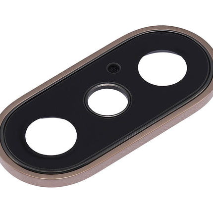 For iPhone Xs max Camera Lens With Frame/Sticker Gold(Premium OEM)(SKU:1091366)