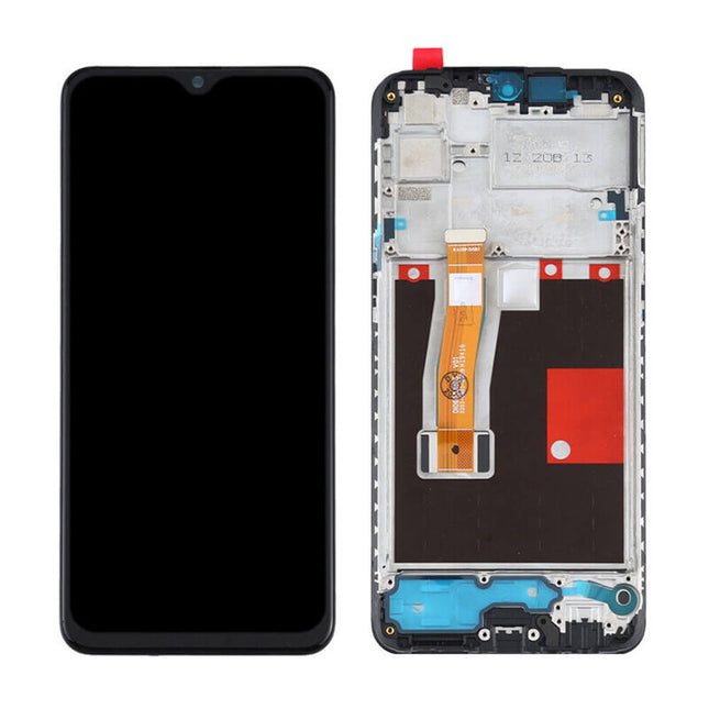 For Realme Realme 5 Pro/Realme Q | LCD Assembly with Frame | Black(Refurbished)