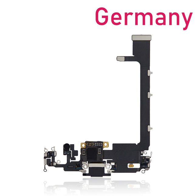 For iPhone 11 Pro Max Charge Port Flex Cable/With IC | Black (Refurbished)***DE Warehouse***